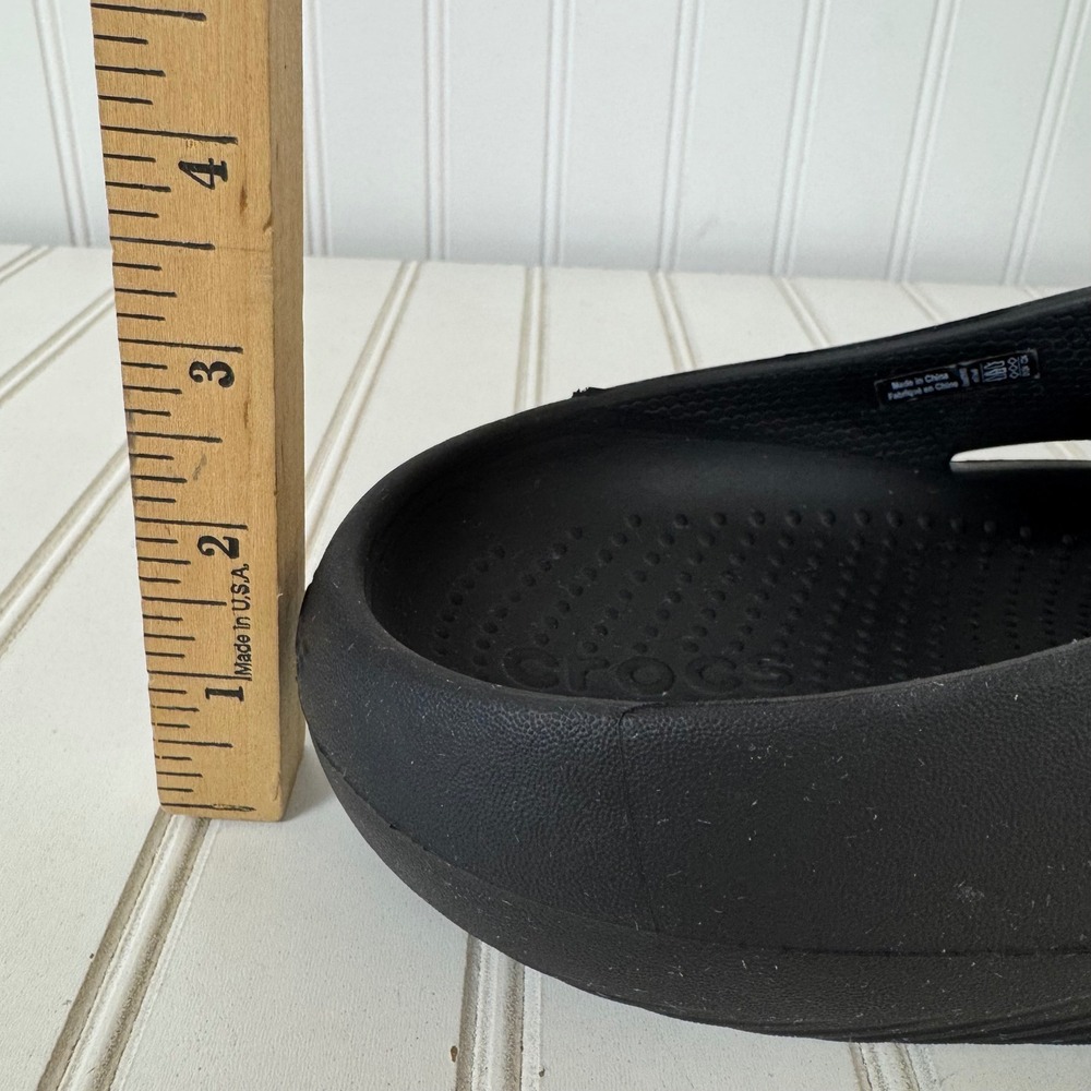Crocs Mellow Recovery Clogs Black Unisex Mens 7 Womens 9 Slip On 208493 - Picture 9 of 11